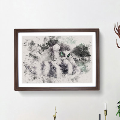 Ring-Tailed Lemur - Picture Frame Painting Print
