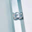 Porte de douche double coulissante 56-60 "x H 60" H, cadre en alliage d'aluminium