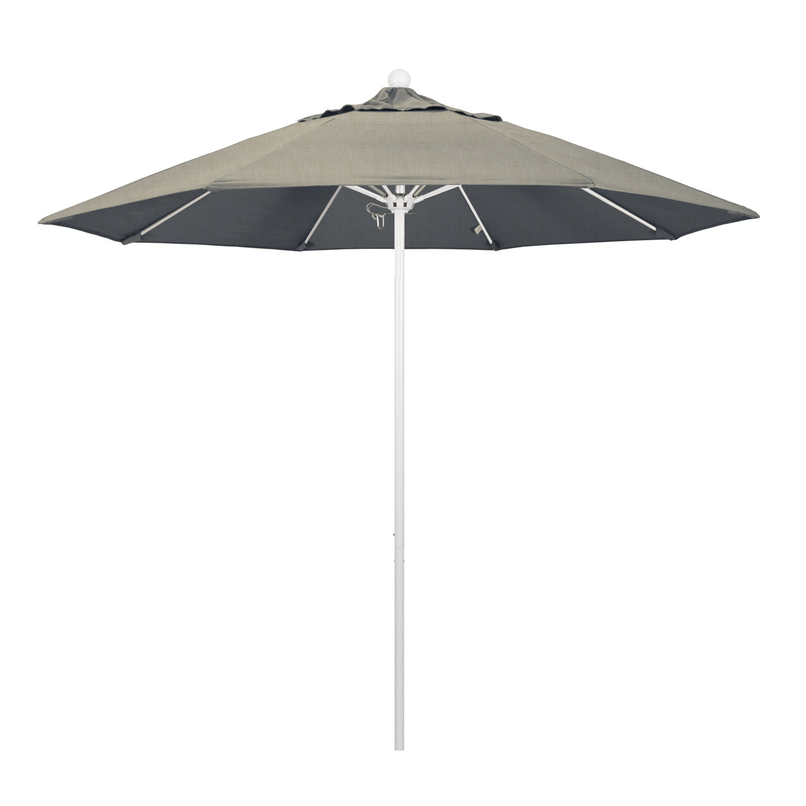 Maria 108'' Sunbrella® Outdoor Umbrella, Spectrum Dove Sunbrella® Plainweave, White