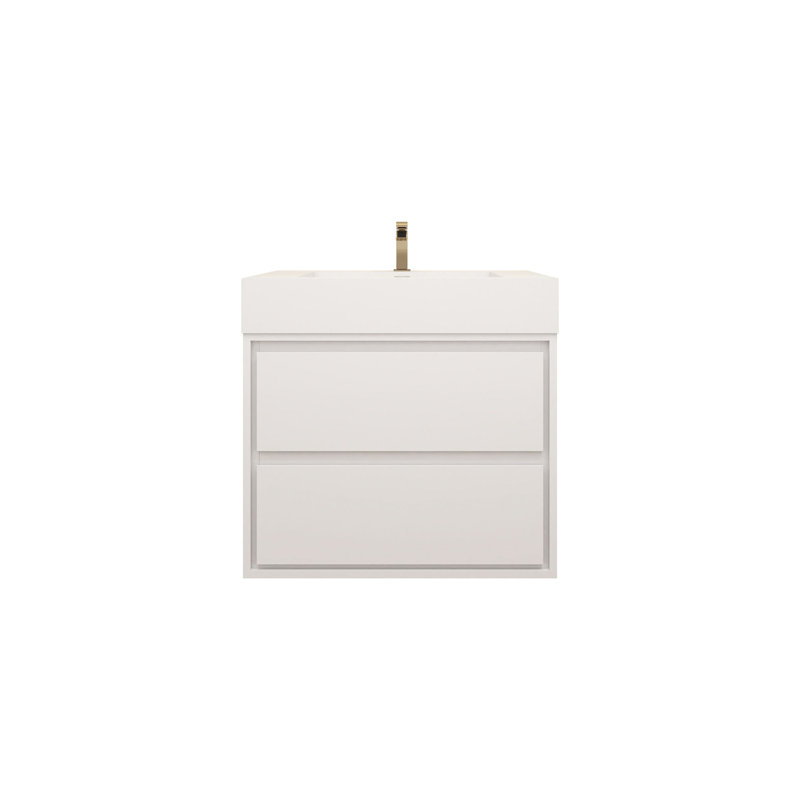 Victoria 36''Bathroom Vanity Base, Glossy White