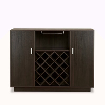 Espresso Finish Wine Cabinet