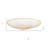8" Clear And Gold Glass Scalloped Edge Oval Serving Bowl
