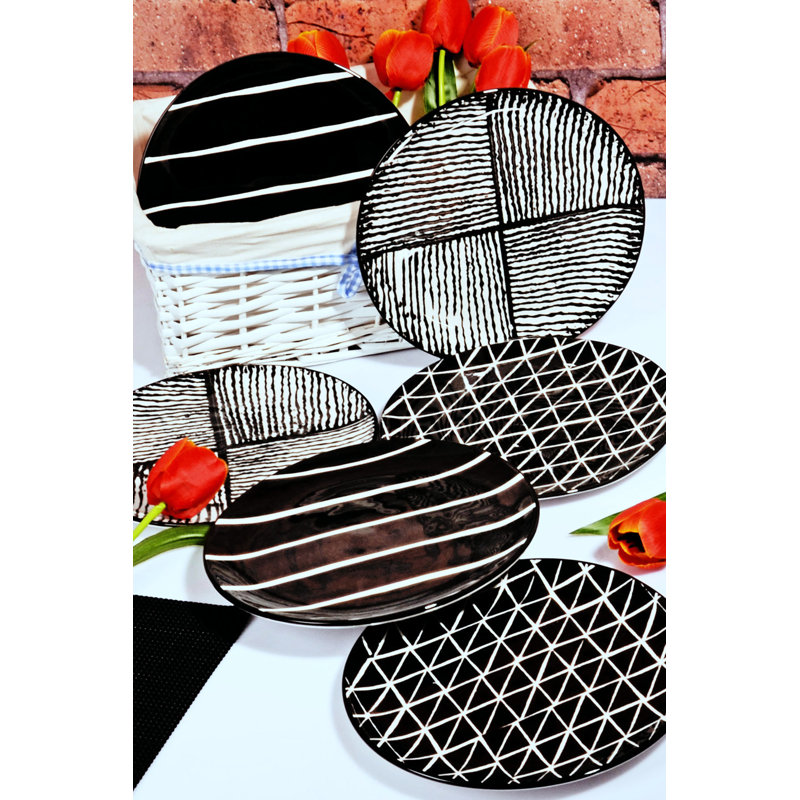 Ensemble d'assiettes plates 6 pièces