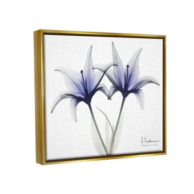Photographie de fleurs de lis aux rayons X sur toile