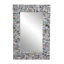 Miroir mural multicolore en papier recyclé fait à la main