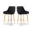 Maurilia Upholstered Counter Stool with Metal Frame-639066005-644608445