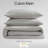 Calvin Klein Washed Texture Solid Cotton Duvet Cover Set-93507462-93507459