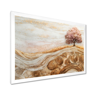 Renfrow Farm Charm Meadow with Lavender Ink Field Landscape II - ferme, art mural