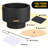 26 in Smokeless Fire Pit with Removable Ash Pan, Wood Burning Firepit Table with Lid&Fire Poker, 360°Airflow Outdoor Fireplace with Dust Bag, Outdoor Fire Pits for BBQ, Table, Bonfire, Camping