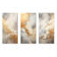 Minimalisme beige et or, tempêtes - tempêtes, ensemble de 3 reproductions d'art mural en métal-770179260