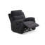 Ensemble de canapés inclinables manuels 3 pièces, canapé + causeuse + fauteuil inclinable, gris foncé