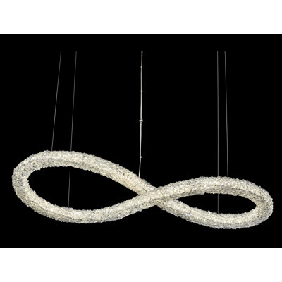 Lina 1 LT Chrome/Clear Linear Pendant Allegri