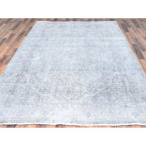 Tapis unique gris de 6 pi 6 po x 9 pi Wykeith