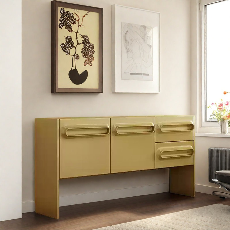 Buffet de style simple, Vert, 35.43'' H x 55.12'' W x 15.75'' D
