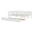 Wood Daybed With Trundle And Fence Guardrails-1255927857