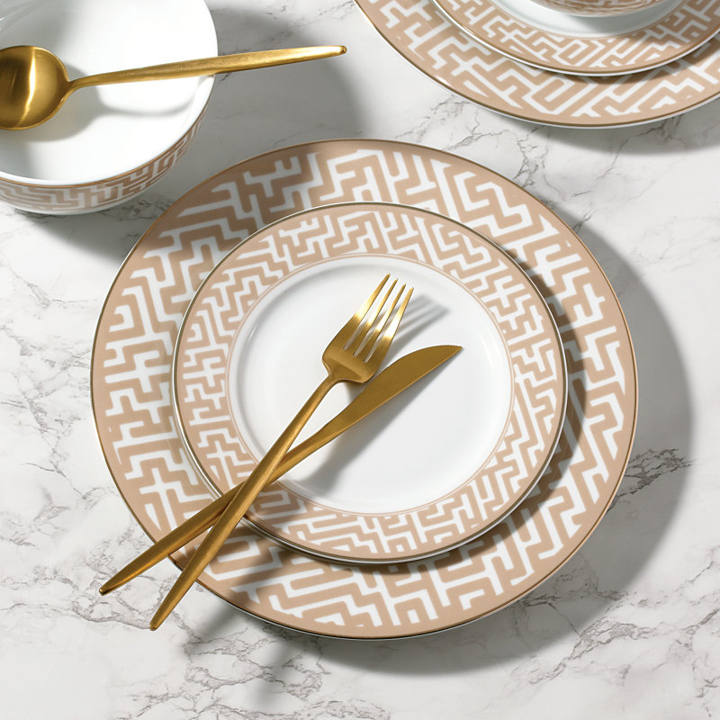 Waterside 12pc Mosaic Porcelain Dinner Set