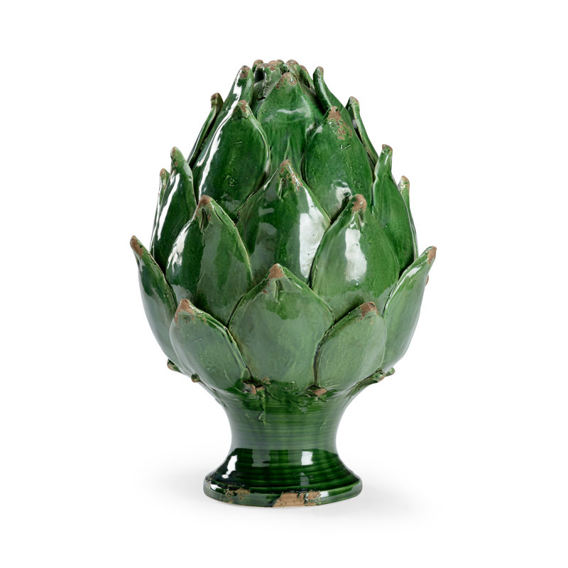 Artichoke Sculpture, 15" H x 11" W x 11" D