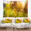 Tapisserie «Green Meadow» avec fleurs d'été-28486104