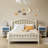 Wooden Nightstand with One Drawer One Shelf-1238337910