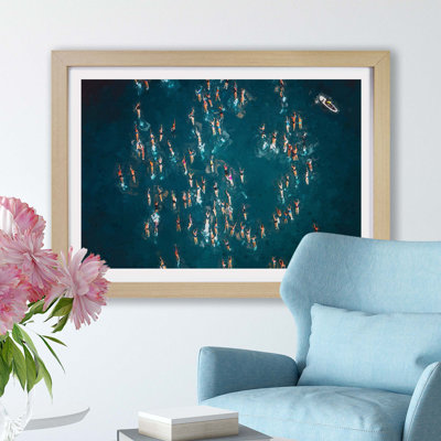 Swimmers in Brazil - Framed Print