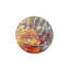 Tapis orange lavable à motif moderne orange-623459399