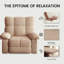 Light Brown Adjustable Recliner Chair