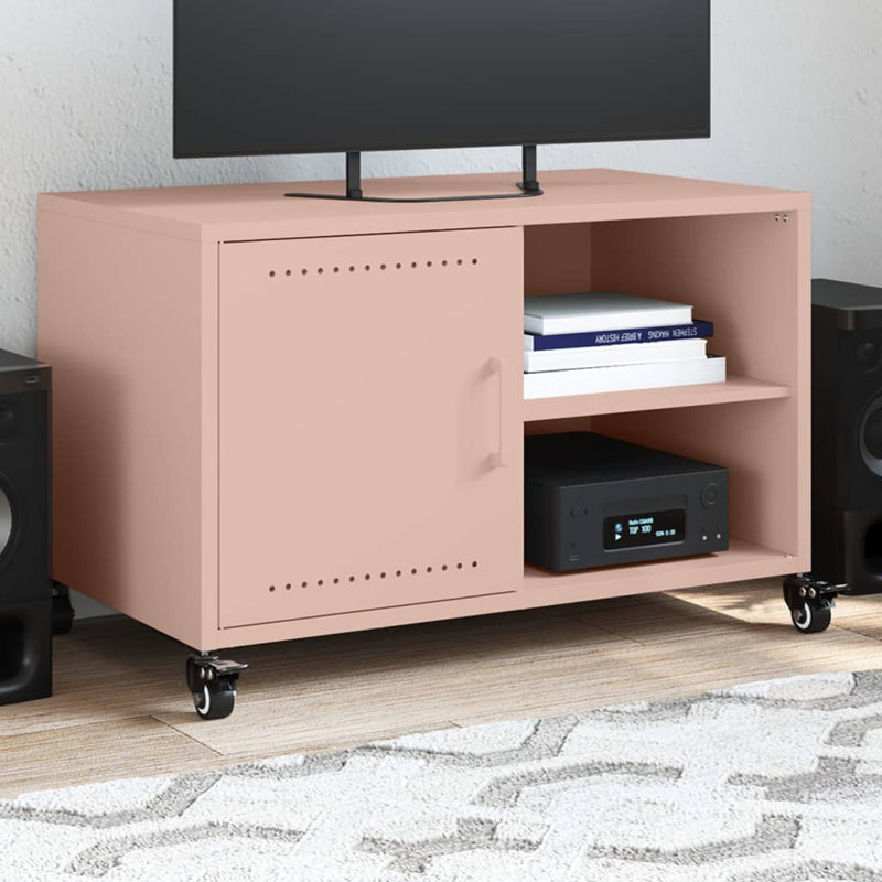 Araia TV Stand for TVs up to 24", Pink