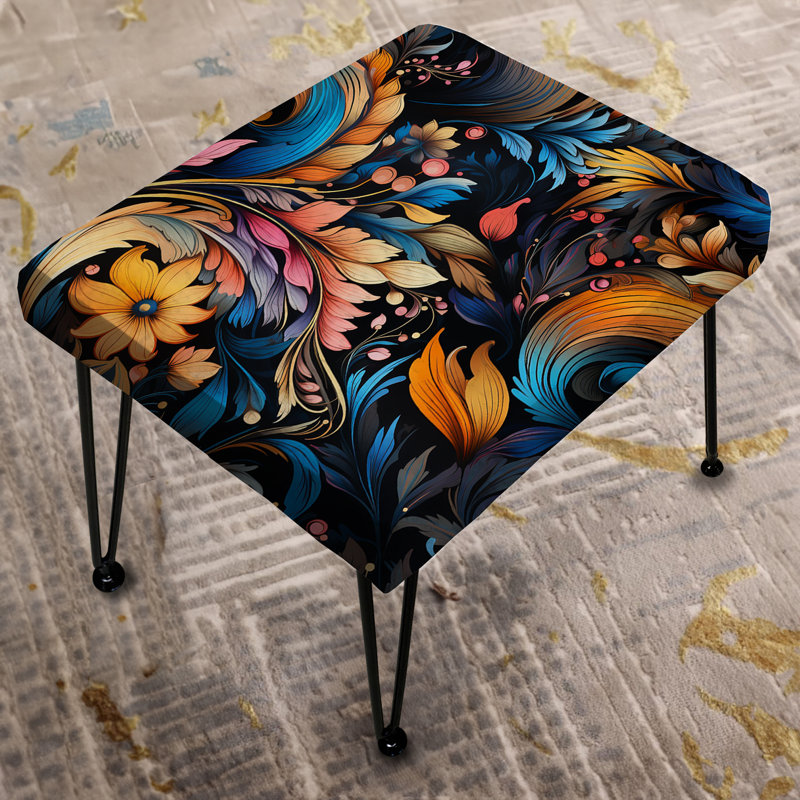 Mystic Reverie Paisley Pattern - Paisley Rectangle Ottoman