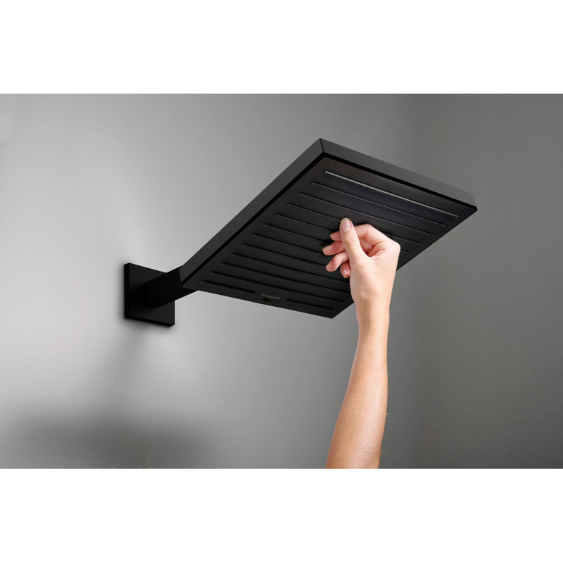 hansgrohe Pulsify E Showerhead 260 1-Jet, 2.5 GPM, Matte Black, 2.5 GPM