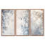 Branches, laissez dans la neige - feuilles, art mural encadré 3 pièces-129072801-129072806