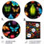 Collage coloré insectes et insectes II - art mural insectes et insectes-101155016