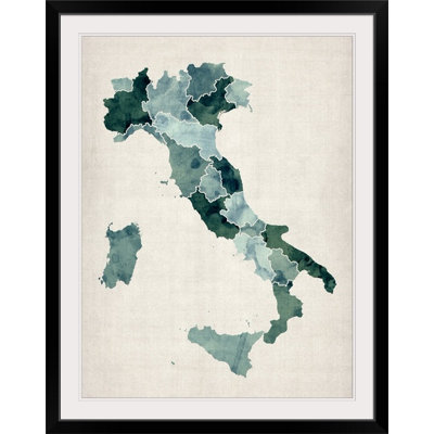 Francy «Map of Italy» par Bellen, impression