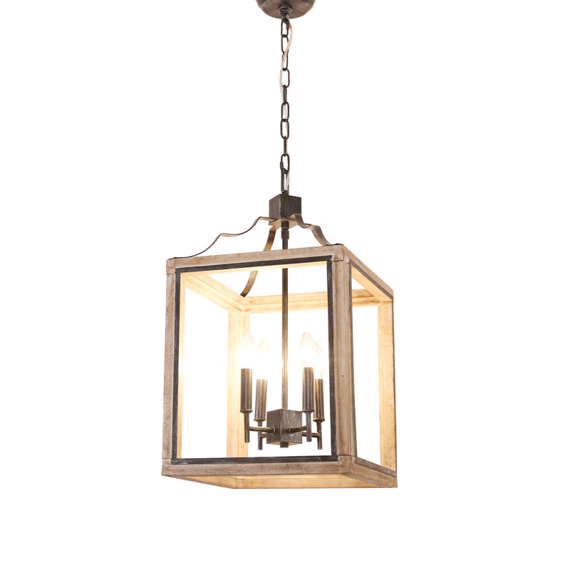 Lampe géométrique Dopico, Brun