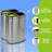 Steel Open Multi-Compartments Trash & Recycling Bin - 10.5 Gallons-49241112