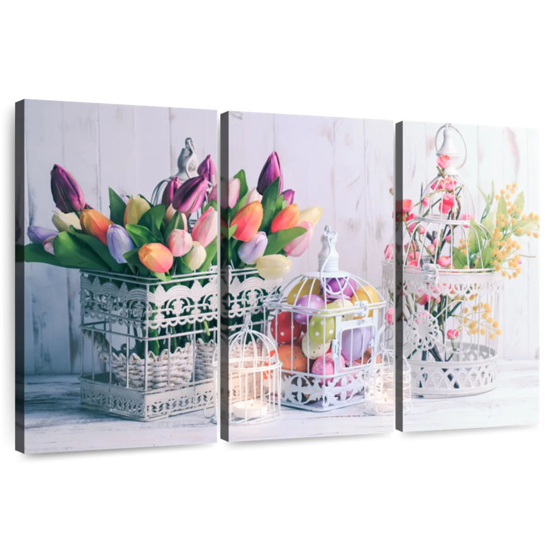 Décoration de Pâques, H 42 po x l 65 po
