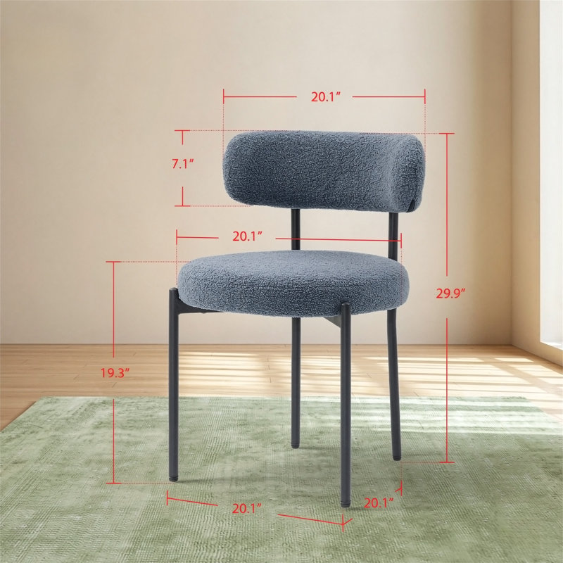 Round Modern Upholstered Kitchen Chairs