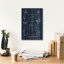 «Epic Graffiti» «Boat Lancing Blueprint 2» par Wild Apple Portfolio, art mural sur toile, 12 po x 18 po