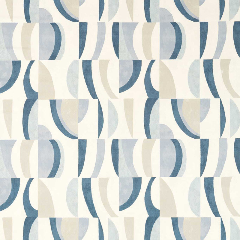 Reflect Torillo Fabric, Sky/Cornflower/Linen