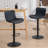 Swivel Adjustable Height Bar Stools, Leather Modern Barstools, Upholstered Counter Stool-244696