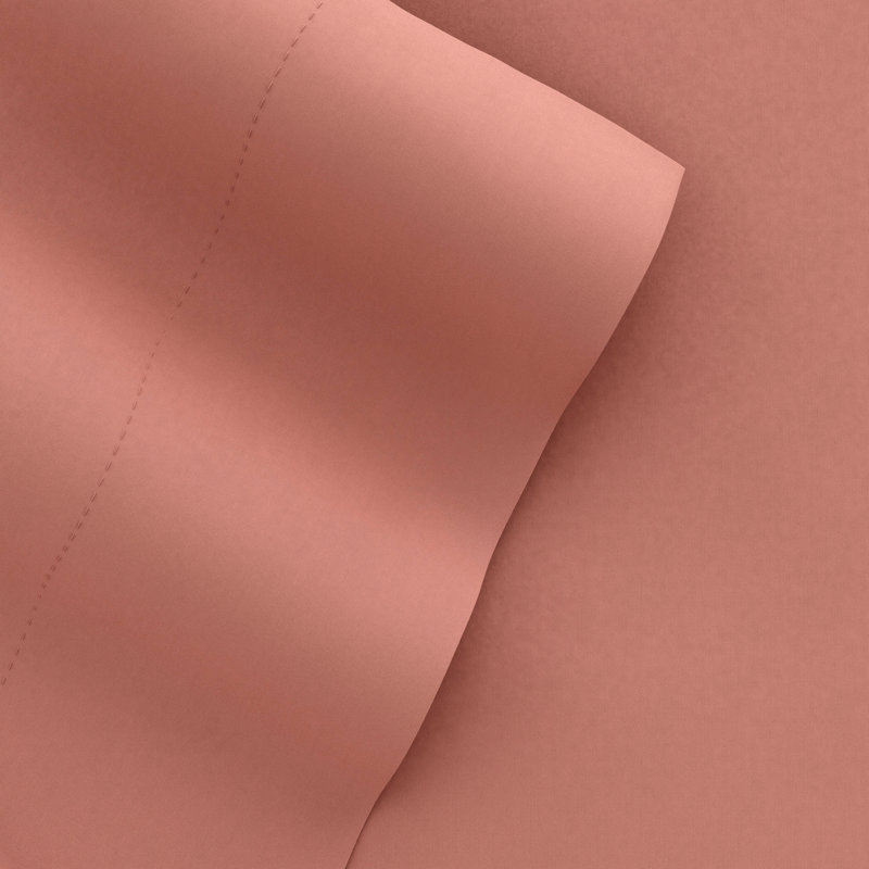 Ensemble de draps en microfibre doublement brossée 4 pièces Becky Cameron 1800 Series, Argile