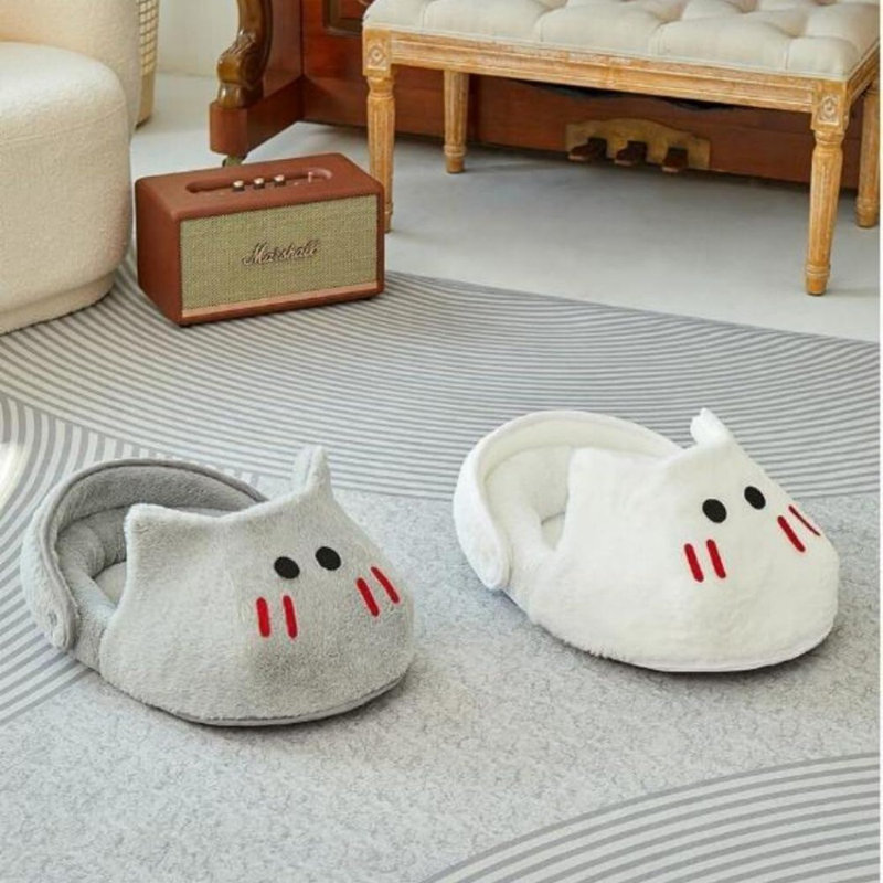 Lit de chat pour chien et chien Four Seasons, Très petit format: L 18,5 po x l 12,6 po, Blanc