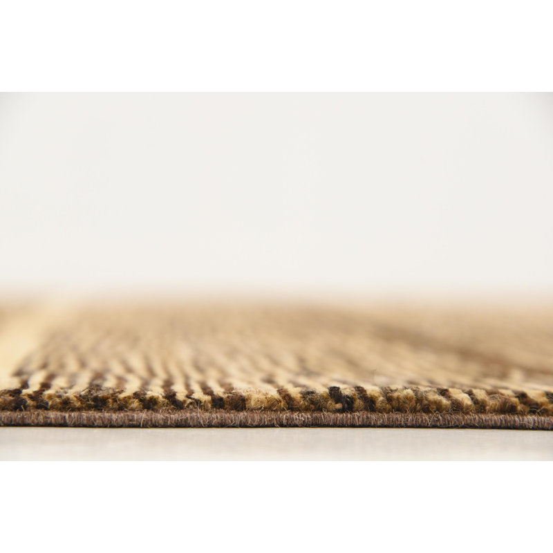 Tapis de la zone en laine 6 pi 8 po x 9 pi 6 po one-of-kind-noué la main Nash