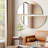 Arched Aluminum Frame Wall Mirror with Tempered Glass for Bathroom, Living Room, Entryway-91113319-91113315