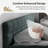 Chenille Upholstered Bed Frame With Headboard-86317120-86317123