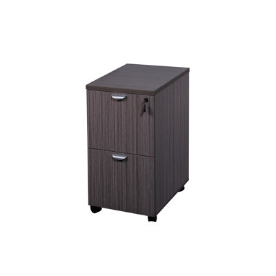 Case Goods 2-Drawer Mobile Vertical Filing Cabinet by Boss Office Products