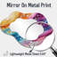 Miroir mural bleu et mauve arc-en-ciel Op Art Fragments I - Op Art-1719237195