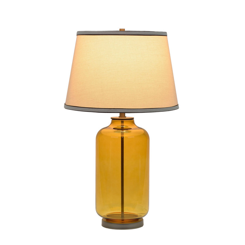Lampe de table 26,5 po Philomene, Ambre