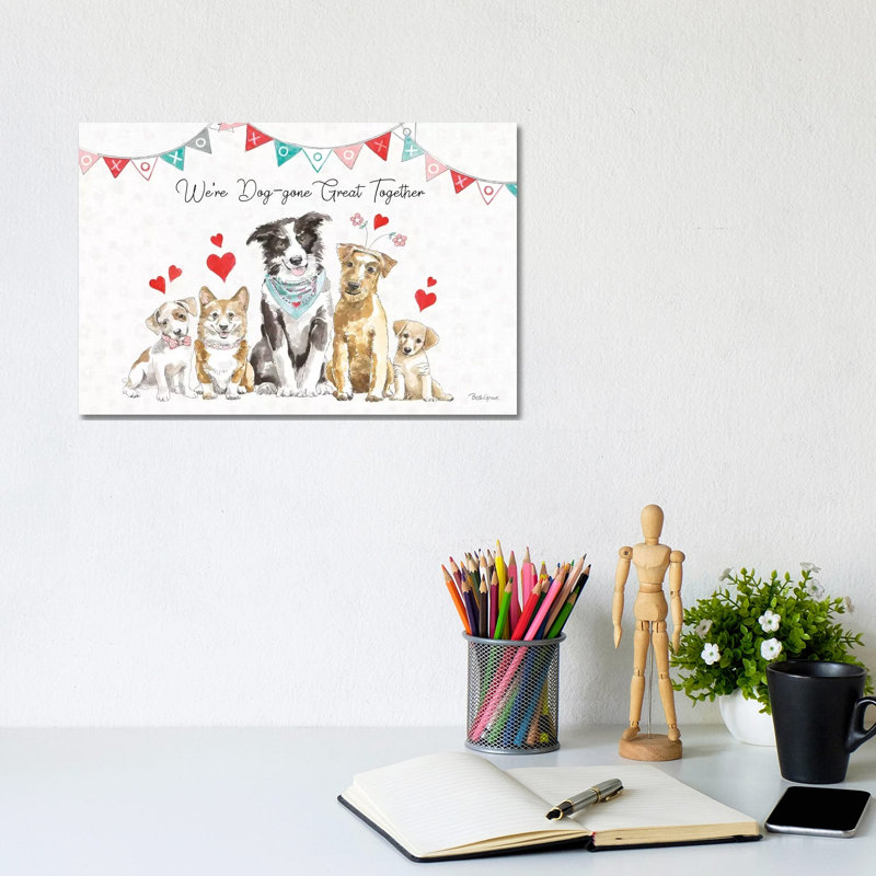 Paws Of Love I by Beth Grove - Wrapped Canvas Print, 20.32 cm H x 30.48 cm W