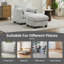 Fauteuil d'appoint 34,6 po avec repose-pieds-1269808615