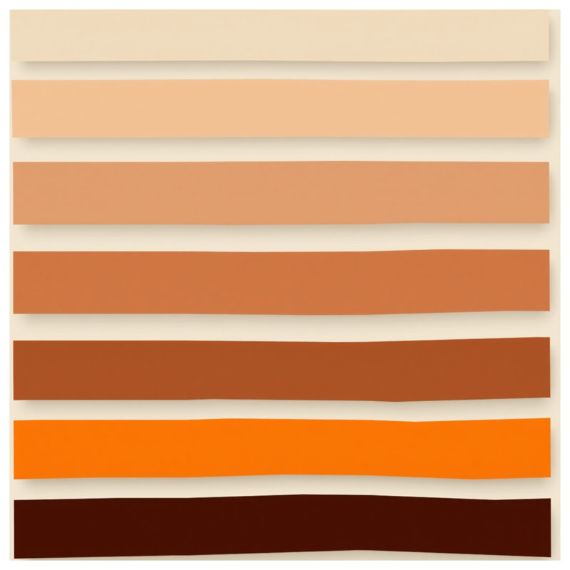 Beige Orange Brown Stripes Comforter, Queen